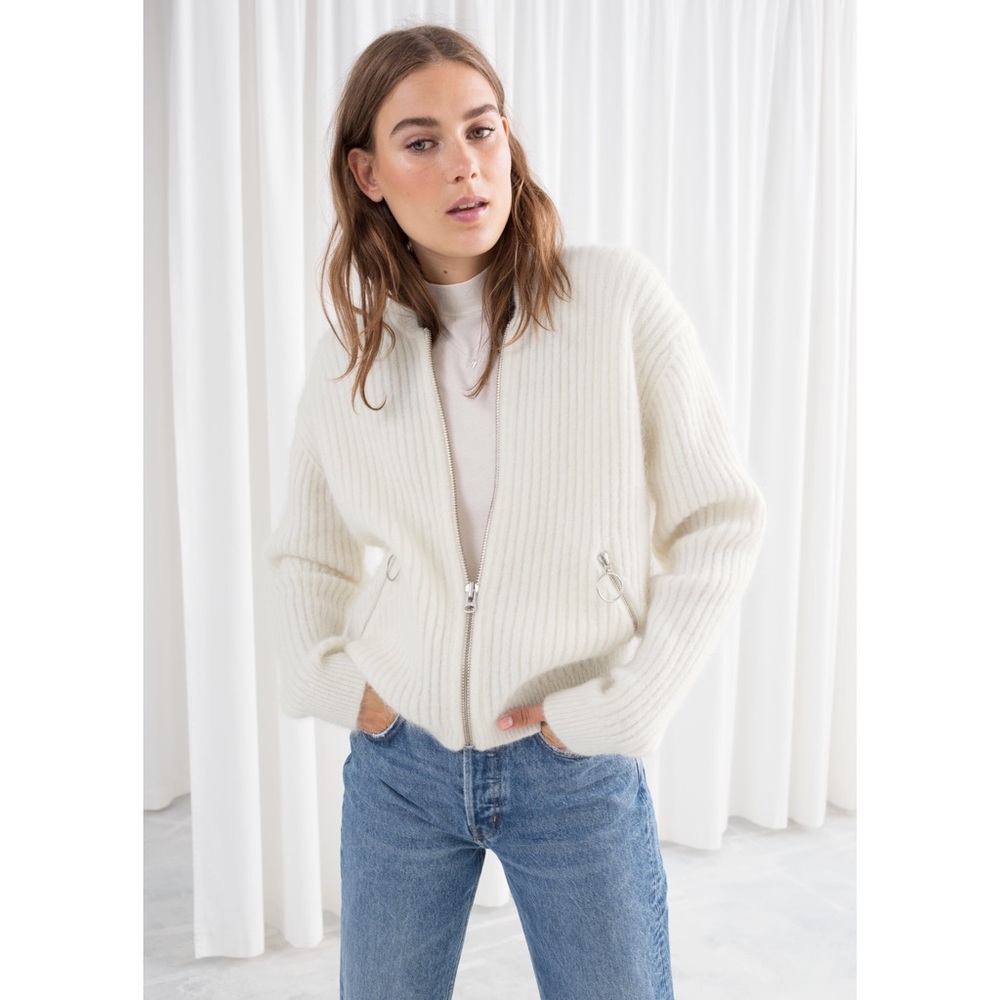 & OTHER STORIES wool and mohair knit sweater